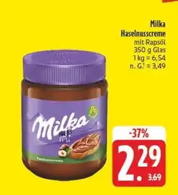 Edeka Milka haselnusscreme Angebot