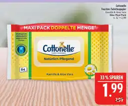 Marktkauf Cottonelle feuchtes toilettenpapier kamille & aloe vera Angebot