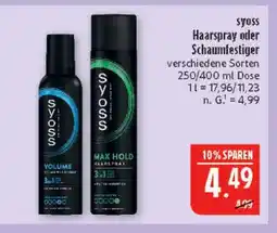 Marktkauf Syoss haarspray Angebot