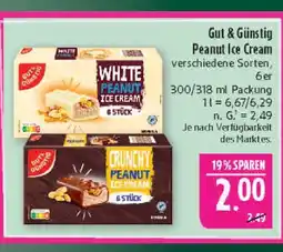Marktkauf Gut & günstig white peanut ice cream Angebot