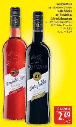 Marktkauf Rotwild dornfelder rosé lieblich Angebot