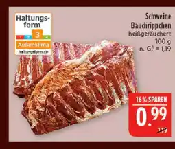 Marktkauf Schweine bauchrippen heißgeräuchert Angebot