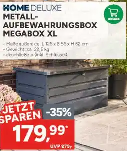 Marktkauf Home deluxe metall-aufbewahrungsbox megabox xl Angebot
