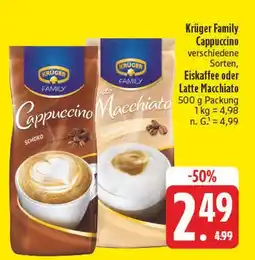 E-Center Krüger family cappuccino schoko Angebot