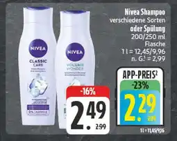 Edeka Nivea classic care shampoo Angebot