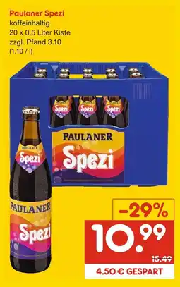 Netto Marken-Discount Paulaner spezi Angebot
