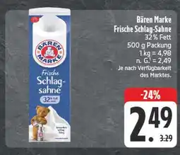 Edeka Bären marke frische schlag-sahne Angebot