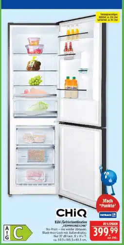Marktkauf Chiq kühl-/gefrierkombination fbm99oneicmk Angebot