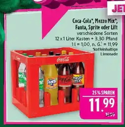 Marktkauf Coca-cola, mezzo mix, fanta, sprite odere lift softdrinks Angebot