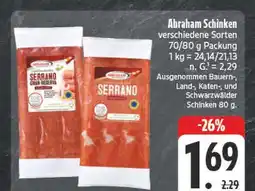 Edeka Abraham schinken serrano gran reserva Angebot