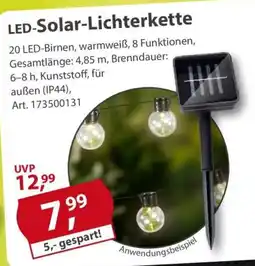 Sonderpreis Baumarkt LED-Solar-Lichterkette Angebot