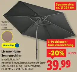 Lidl Livarno Home Sonnenschirm Angebot