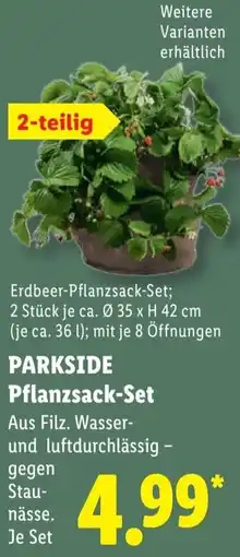 Lidl PARKSIDE Pflanzsack-Set Angebot