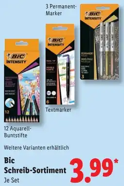 Lidl Bic Schreib-Sortiment Angebot