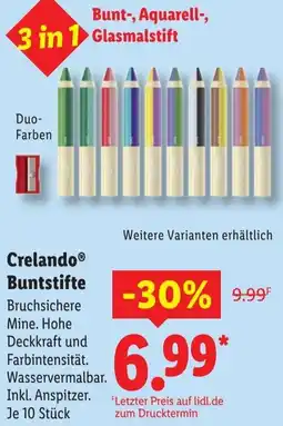 Lidl Crelando Buntstifte Angebot