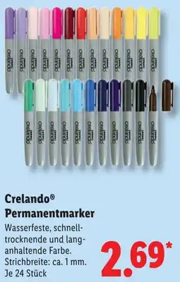 Lidl Crelando Permanentmarker Angebot