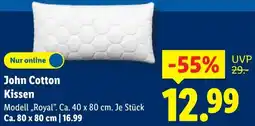 Lidl John Cotton Kissen Angebot