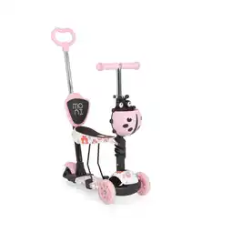 Netto Marken-Discount Moni Kinderroller Lollipop 3 in 1 Schiebestange, Sitz, PU-Vorderräder mit LED rosa Angebot
