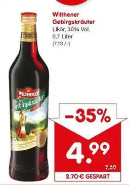 Netto Marken-Discount WILTHENER Gebirgskräuter Angebot
