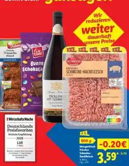 Lidl Metzgerfrisch Frisches Schweine Hackfleisch Angebot