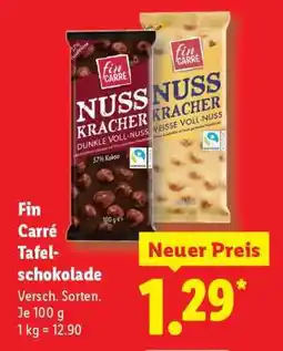 Lidl Fin Carré Tafelschokolade Angebot