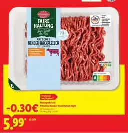 Lidl Metzgerfrisch Frisches Rinder-Hackfleisch light Angebot