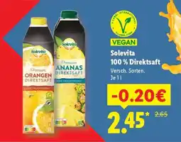 Lidl Solevita 100 % Direktsaft Angebot