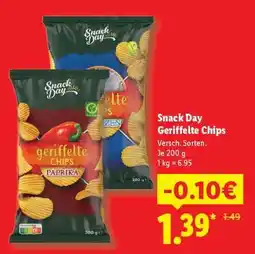 Lidl Snack Day Geriffelte Chips Angebot