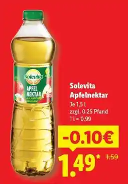 Lidl Solevita Apfelnektar Angebot