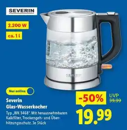 Lidl Severin Glas-Wasserkocher Angebot