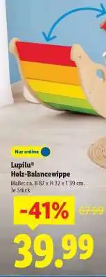 Lidl Lupilu Holz-Balancewippe Angebot