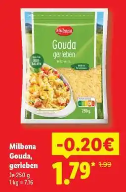 Lidl Milbona Gouda, gerieben Angebot