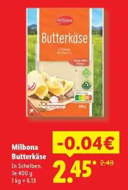 Lidl Milbona Butterkäse Angebot