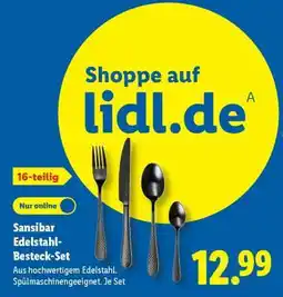 Lidl Sansibar Edelstahl-Besteck-Set Angebot