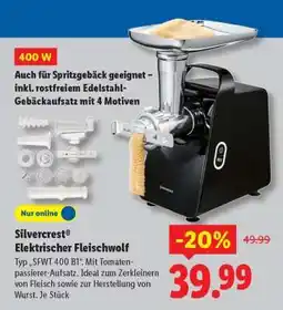 Lidl Silvercrest Elektrischer Fleischwolf Angebot