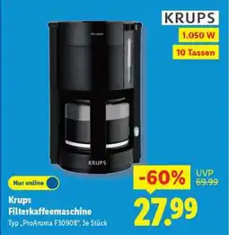 Lidl Krups Filterkaffeemaschine Angebot