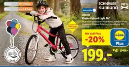 Lidl CRIVIT Kinder-Fahrrad Light 20 Angebot