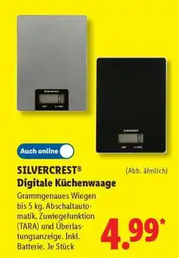 Lidl Silvercrest Digitale Küchenwaage Angebot