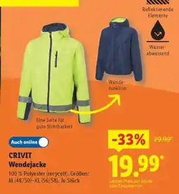 Lidl CRIVIT Wendejacke Angebot