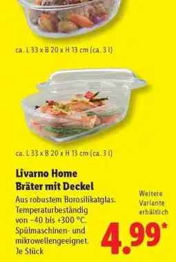 Lidl LIVARNO home Bräter mit Deckel Angebot