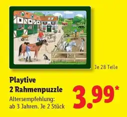 Lidl Playtive 2 Rahmenpuzzle Angebot