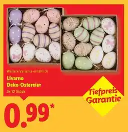 Lidl Livarno Deko-Ostereier Angebot