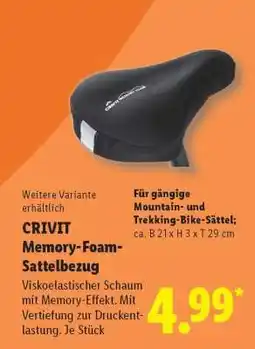 Lidl CRIVIT Memory-Foam-Sattelbezug Angebot