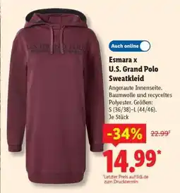 Lidl Esmara x U.S. Grand Polo Sweatkleid Angebot