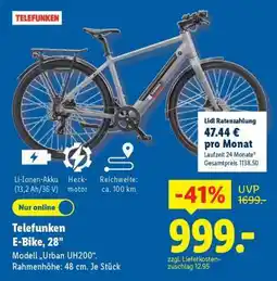 Lidl Telefunken E-Bike, 28 Angebot