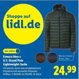 Lidl Esmara Men x U.S. Grand Polo Lightweight-Jacke Angebot