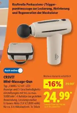 Lidl Crivit Mini-Massage-Gun Angebot