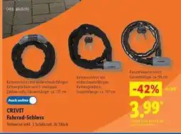 Lidl CRIVIT Fahrrad-Schloss Angebot