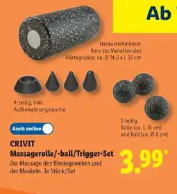 Lidl CRIVIT Massagerolle/-ball/Trigger-Set Angebot