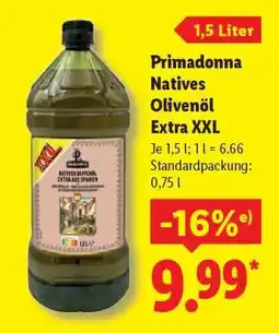 Lidl Primadonna Natives Olivenöl Extra XXL Angebot